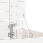 vidaXL Panier à linge blanc 44x44x76 cm bois massif de pin