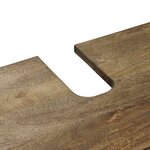 vidaXL Meuble sous Lavabo de Salle de Bain Marron 62 x 33 x 58 cm