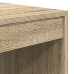 vidaXL Bureau d'écriture Chêne de Sonoma MDF avec placage 100 x 50 x 76 cm