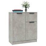 vidaXL Buffets 2 Pièces Gris béton 60x30x70 cm Bois d'ingénierie