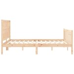 vidaXL Cadre de lit sans matelas 160x200 cm bois massif de pin