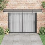 vidaXL Auvent de porte noir 400 x 100 cm en polycarbonate