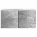 vidaXL Meuble TV mural Gris béton 59 5 x 41 x 30 cm Bois d'ingénierie