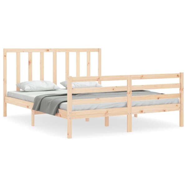 vidaXL Cadre de lit sans matelas 160x200 cm bois massif de pin