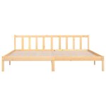 vidaXL Cadre de lit sans matelas bois massif
