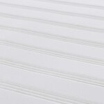 vidaXL Matelas de Lit avec matelas Crème 90 x 200 cm tissu