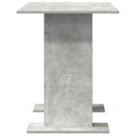 Table de salle à manger vidaXL en béton gris 110x60x75 cm en bois d'ingénierie