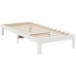 vidaXL Cadre de lit sans matelas blanc 80x200 cm bois massif de pin