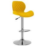 vidaXL Tabourets de bar lot de 2 jaune moutarde velours