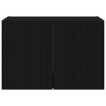 vidaXL Meuble TV mural Noir 59 5 x 31 x 40 cm Bois d'ingénierie