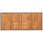 vidaXL Table de jardin avec dessus en bois d'acacia noir 190x80x74 cm