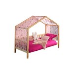 Dallas Lit MH 90 X 200 Naturel + Tente textile Papillon