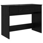 vidaXL Table de Toilette Chêne noir 100 x 45 x 76 cm Bois d'ingénierie