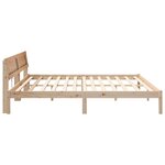 vidaXL Cadre de lit Marron 180 x 200 cm Bois massif en pin