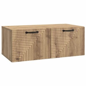 vidaXL Meuble TV mural 78 5 x 41 x 30 cm Chêne artisanal