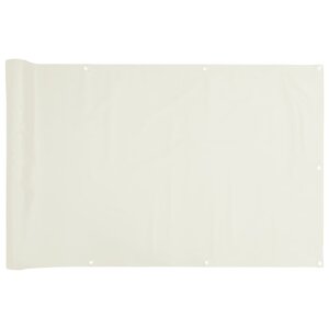 vidaXL Écran d'intimité de balcon blanc 500x75 cm PVC