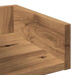 vidaXL Bibliothèque chêne artisanal 86x25 5x140 cm bois d'ingénierie