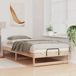 vidaXL Cadre de lit Marron 100 x 210 cm Pin massif