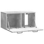 vidaXL Meuble TV mural Gris béton 59 5 x 31 x 30 cm Bois d'ingénierie