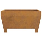 vidaXL Braise Marron 80 x 80 x 43 cm Acier