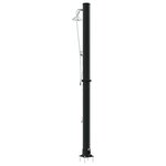 vidaXL Douche solaire extérieure Noir 217 cm PVC et aluminium