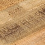 vidaXL Dessus de table Ø 50x2 5 cm rond bois massif de manguier brut
