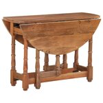 vidaXL Table à manger Rond 110x76 cm Bois de manguier massif