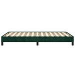 vidaXL Cadre de lit sans matelas vert foncé 120x190 cm velours