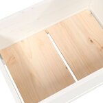 vidaXL Jardinière Blanc 178 5x44x75 cm Bois massif de pin