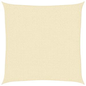 vidaXL Parasol en PEHD carré 3 6 x 3 6 m Crème