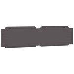 vidaXL Coussin de tête de lit Zadar gris 200 cm similicuir