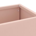vidaXL Porte-parapluie Rose 15 5 x 15 5 x 49 cm Acier