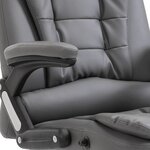 vidaXL Chaise de bureau Anthracite Similicuir