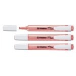 Surligneur de poche SWING COOL Pointe Biseautée 1 - 4 mm Rouge x 3 STABILO