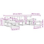 vidaXL Ensemble de canapés d'extérieur 6 pc Blanc et anthracite