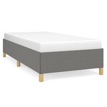vidaXL Cadre de lit Gris foncé 90x190 cm Tissu
