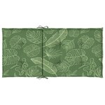 vidaXL Coussins de chaise à dossier bas lot de 4 modèle de feuille