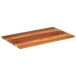 vidaXL Dessus de table bois massif d'acacia 25-27 mm 60x100 cm