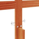 vidaXL Tête de lit cire marron 135 cm bois massif de pin