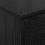 vidaXL Étagère à magazines avec étagère Chêne noir 70 x 41 x 96 cm