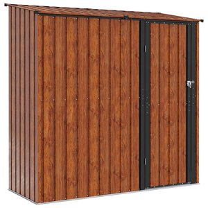 vidaXL Cabanons de jardin Marron 203 x 85 5 x 200 cm Métал
