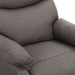 vidaXL Fauteuil Gris clair Tissu