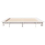 vidaXL Cadre de lit sans matelas blanc 120x200 cm bois de pin massif
