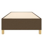 vidaXL Cadre de lit marron foncé 100x200 cm tissu