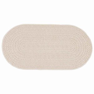 vidaXL Tapis ZIZUR Crème 200 x 100 cm Polypropylène