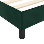 vidaXL Cadre de lit sans matelas vert foncé 180x200 cm velours