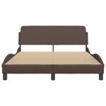 vidaXL Cadre de lit sans matelas marron 120x200 cm similicuir