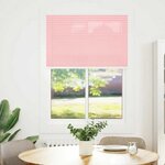 vidaXL Store plissé rose 90x100 cm largeur du tissu 89 4 cm polyester