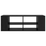 vidaXL Meuble TV mural Chêne noir 102 x 35 x 35 cm Bois d'ingénierie