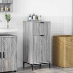 vidaXL Cabinet de salle de bain Sonoma gris 39.5 x 36 x 88 cm